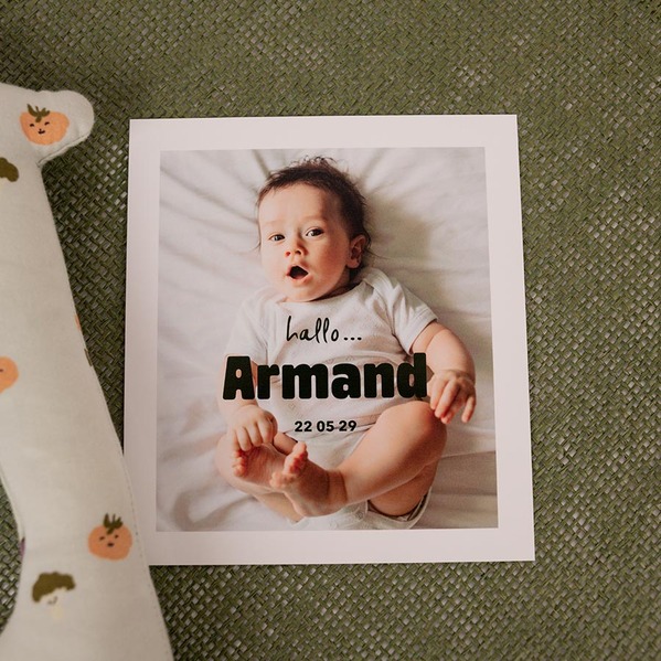Personalisierte Geburtskarte im Polaroid-Format TA05500-2600122-07-100