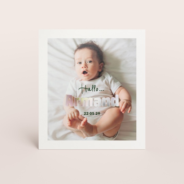 Personalisierte Geburtskarte im Polaroid-Format TA05500-2600122-07-0