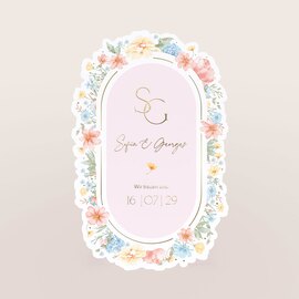 hochzeitseinladung in aussergewoehnlicher form mit floralem rand und goldfolie TA0110-2600089-07 1