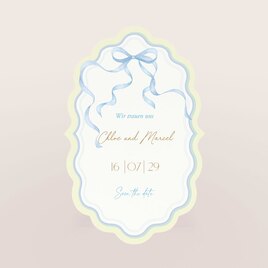 hochzeitseinladung in aussergewoehnlicher form mit eleganter schleife TA0110-2600094-07 1
