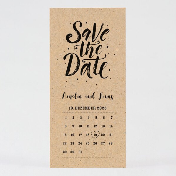 save the date kalender aus kraftpapier TA0111-1800004-07 1