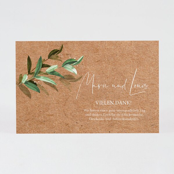 dankeskarte zur hochzeit im kraftpapier look olives greenery design TA0117-2200009-07 1