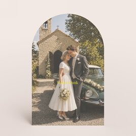 bogenfoermige dankeskarte zur hochzeit mit vintage hochzeitsfoto TA0117-2600023-07 1