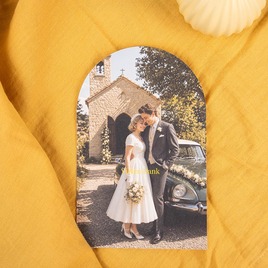 bogenfoermige dankeskarte zur hochzeit mit vintage hochzeitsfoto TA0117-2600023-07 3
