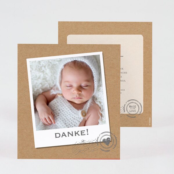 dankeskarte zur geburt made with love im kraftpapier look TA0517-1900004-07 1