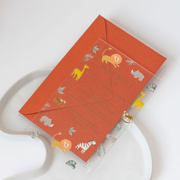 coole geburtskarte mit dschungeltieren safari aus acryl TA05500-2300114-07 1