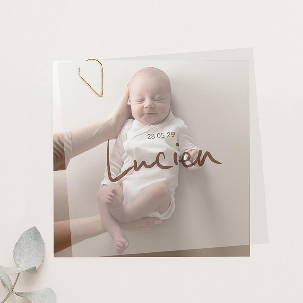 geburtskarte mit foto und namen auf pergamentpapier TA05500-2600119-07 1