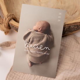 personalisierte geburtskarte mit foto und handgeschriebenem namen TA05500-2600120-07 3