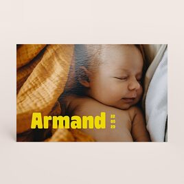 geburtskarte mit eigenem foto und ausdrucksstarkem namensschriftzug TA05500-2600121-07 1