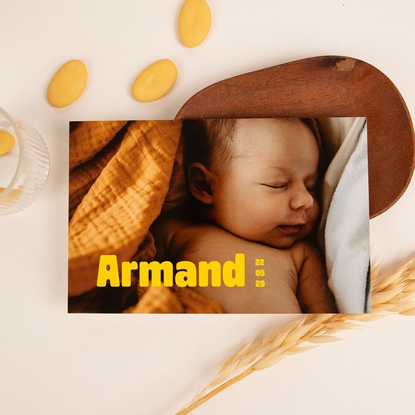 geburtskarte mit eigenem foto und ausdrucksstarkem namensschriftzug TA05500-2600121-07 3