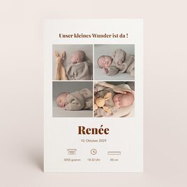 personalisierte geburtskarte mit vier fotos und namen TA05500-2600124-07 1
