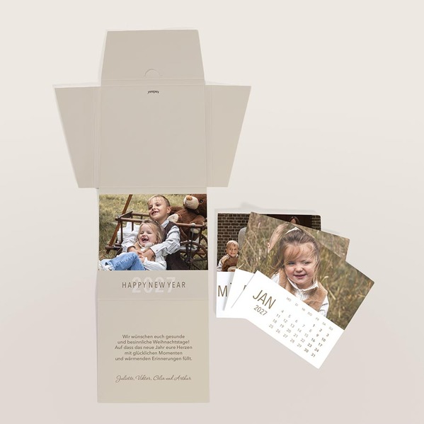 papier fotobox kalender mit 12 fotokaertchen TA0884-2600014-07 3