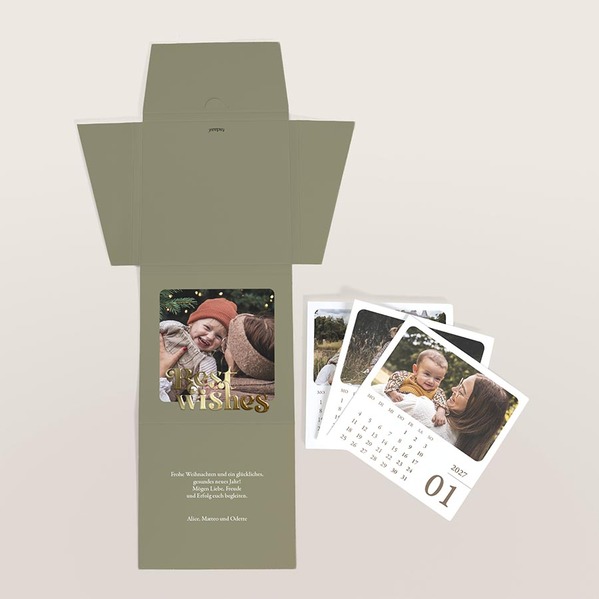 papier fotobox mit 12 fotokaertchen und kalender TA0884-2600015-07 3