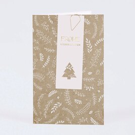 trendy weihnachtskarte mit aufleger weihnachtszweige im kraft look TA1187-2300084-07 1