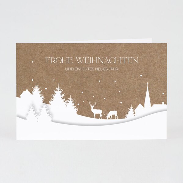 elegante weihnachtskarte mit winterlandschaft wintertraum im kraftlook TA1187-2300089-07 1
