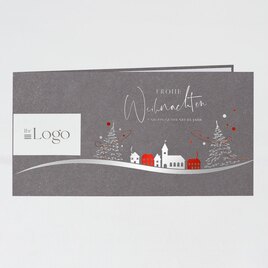glaenzende weihnachtskarte mit winterlandschaft weisse weihnachten veredelt TA1187-2300115-07 1