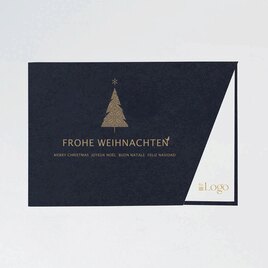 dunkelblaue weihnachtskarte mit ausschnitt weihnachtsglitter mit einlegeblat TA1187-2300186-07 1