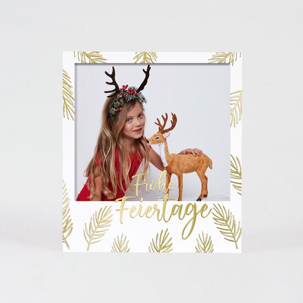 foto weihnachtskarte frohe feiertage mit goldfolie TA1188-2000005-07 1