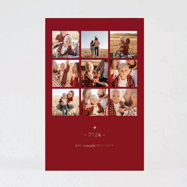 weihnachtskarte happy family foto collage hochformat mit goldfolie TA1188-2100009-07 1