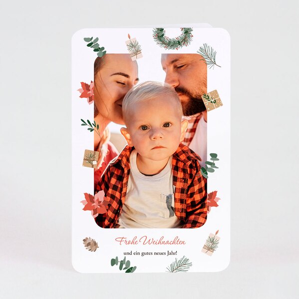 weihnachtskarte mit foto und abgerundete ecken winter essentials hochformat TA1188-2100023-07 1