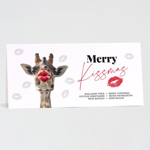 weihnachtskarte kissmas klappkarte im querformat TA1188-2100105-07 1