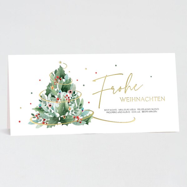 weihnachtskarte mistletoe tannenbaum querformat TA1188-2100109-07 1