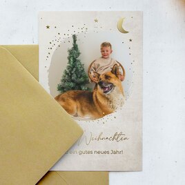 weihnachtskarte beige shades mit goldfolie TA1188-2200044-07 1