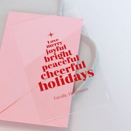 festliche weihnachtskarte all unsere wuensche mit text aus acryl TA1188-2300179-07 1