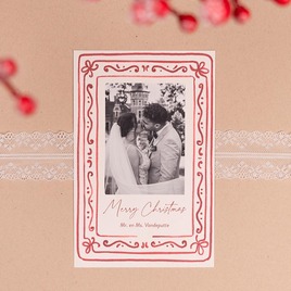 elegante weihnachtskarte mit dekorativem fotorahmen TA1188-2600018-07 3