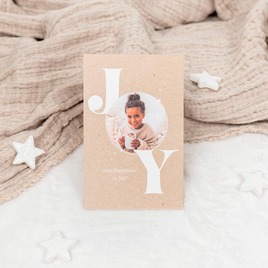 weihnachtskarte mit foto im schriftzug joy TA1188-2600024-07 3