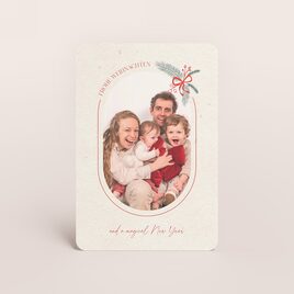 festliche weihnachtskarte mit familienfoto und tannenzweig TA1188-2600028-07 1