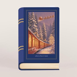 weihnachtskarte im buchdesign mit winterlicher zuglandschaft TA1188-2600113-07 1