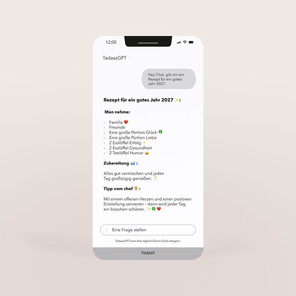 originelle neujahrskarte im smartphone design mit rezept TA1188-2600136-07 2