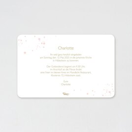 stilvolle einladungskarte kommunion aquarelldesign zartrosa TA1227-1800018-07 2