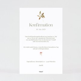 schicke einladung konfirmation mit blumen blumenaquarell florales design TA1227-2400125-07 2