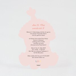suesse einladung kindergeburtstag rosa dino animal design TA1327-2100037-07 2