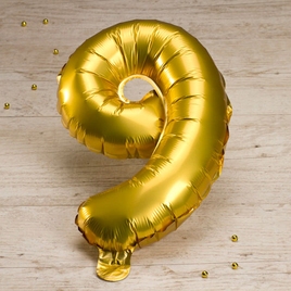 goldener zahlen folienballon 9 TA308-509-07 1