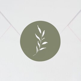 runder aufkleber zweig greenery design TA371-159-07 1