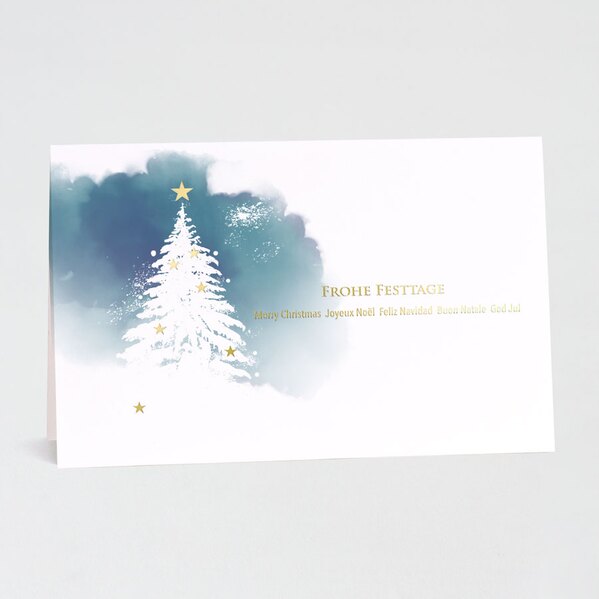 firmen weihnachtskarte snowy clouds veredelt TA861-014-07 1